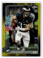 2025 Topps Chrome Football #FS-20 Cooper DeJean Future Stars Yellow /275