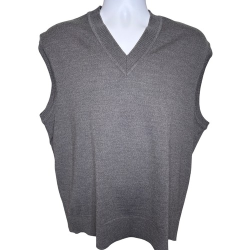 Jaeger, Vintage Jaeger London Mens V Neck Sweater Vest Size 42 100% Worsted Wool Classic