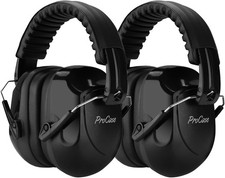 ProCase Noise Reduction Ear Muffs, universal and adjustable, 1 - 1 Black