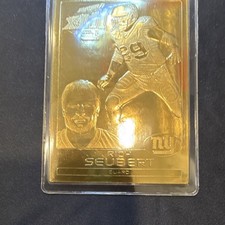 Danbury Mint 22K Gold Rich Seubert New York Giants Super Bowl XLII Card 2008