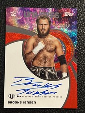 2025 Topps Universe WWE Brooks Jensen Universe Auto /10 Red Magma ANN