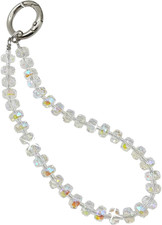 Beaded Phone Wrist Strap, Cellphone Lanyard Chain, Sparkling Wristlet Bracelet f