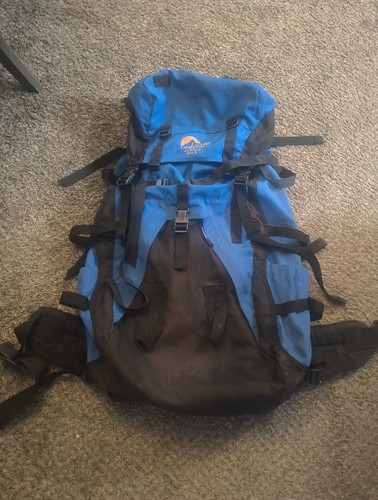 Lowe Alpine Contour IV 90+15 Backpack Blue Internal Frame Hiking Expedition...