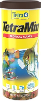 Tropical Flakes Nutritionally Balanced Diet for Tropical Aquarium Fish, 8.81 Oz