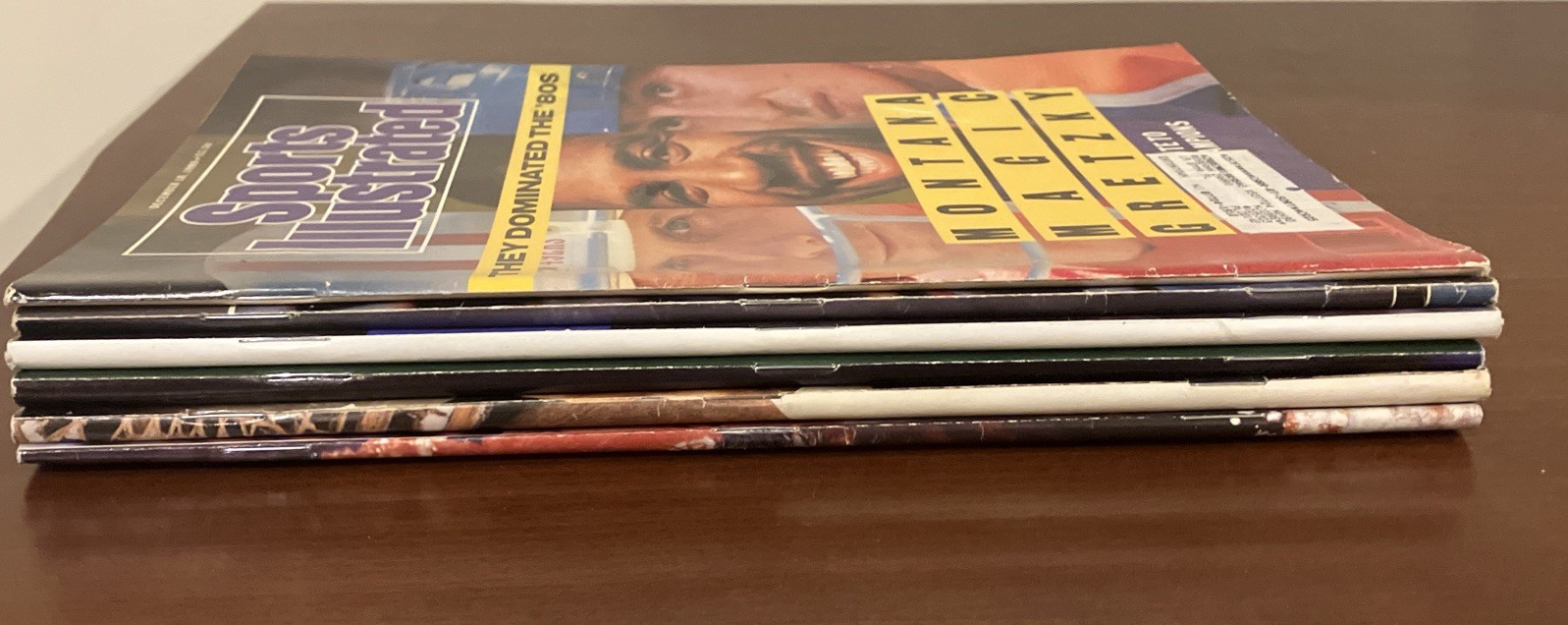 Lot Of 6 Magic Johnson & Larry Bird Sports Illustrated Covers 90s