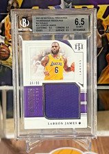 2021-22 Panini National Treasures LeBron James Tremendous GU Patch /99 BGS 6.5
