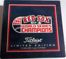 COMPLETE SET BOSTON RED SOX 2007 SEALED TITLEIST WORLD SERIES CHAMPS GOLF BALLS