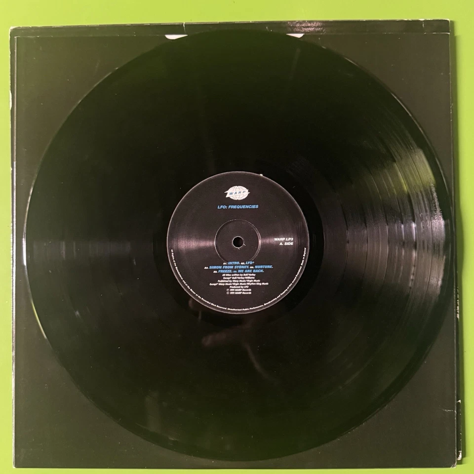 LFO ‎– Frequencies LP Warp Records UK 1991 Electronic House Techno Electro Rare - Image 4 of 4