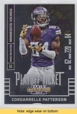 2014 Panini Contenders Playoff Ticket /199 Cordarrelle Patterson #99 READ 0q0m