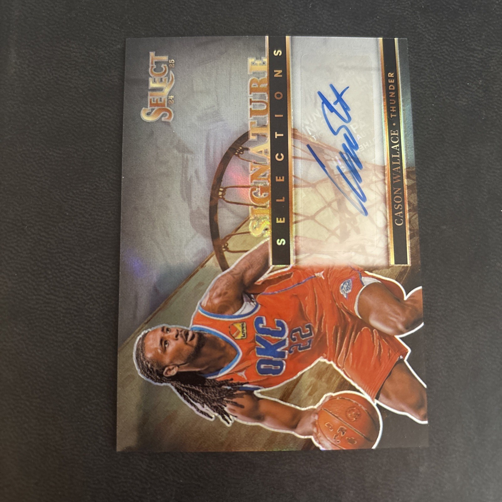 2024-25 Panini Select - Signature Selections Cason Wallace #SS-CAS (AU)