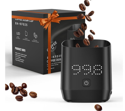 BESTPREIS  Kaffeewaage Digital Espresso Waage mit Timer USB-C LED 0,1g Schwarz
