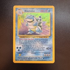 Pokémon Base Set Blastoise 2/102 Holo Rare Pokemon Card WOTC