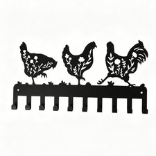 Decorative Key Holder Easy to Install Metal Key Hanger Rack Space Saving