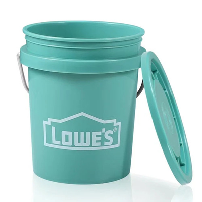 #ad Lowe#x27;s TEAL 0.5 Quart BPA Free Mini Paint Bucket With Lid FAST SHIPPING $7.99
