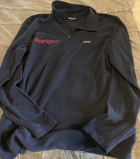 PATAGONIA Micro D 1/4-Zip Fleece Pullover Sweatshirt 26176 Blue Men's LARGE