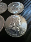1955 Franklin Half Dollars • 90% Silver • Brilliant Uncirculated