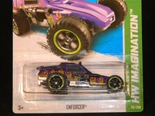 HW HOT WHEELS 2013 HW IMAGINATION #69/250 ENFORCER HOTWHEELS PURPLE TRACK READY