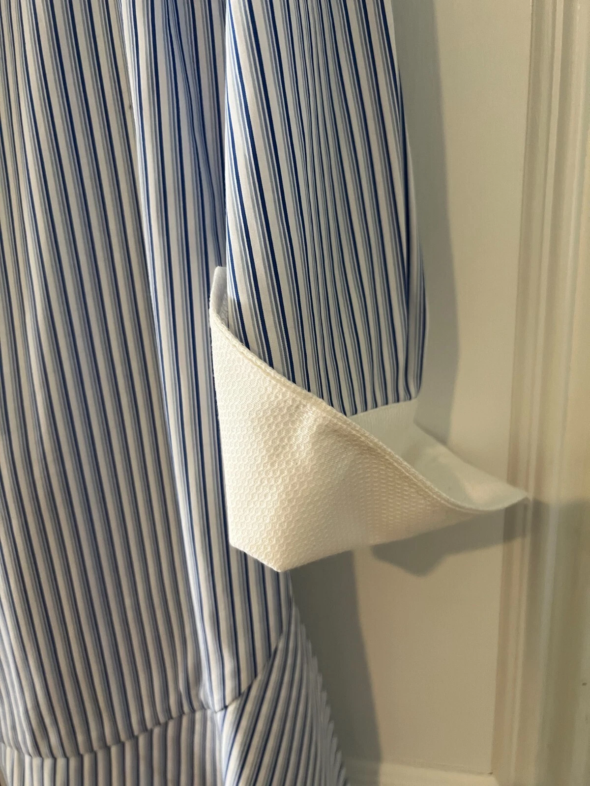 CAMICIA A MANICHE LUNGHE TORY BURCH CORA OMBRA A RIGHE COTONE TAGLIA 6