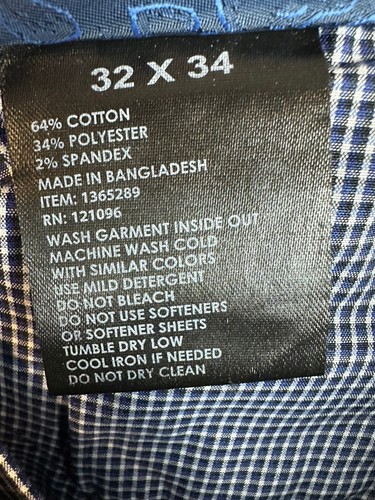 English Laundry Pants Men’s 32x34 THE 365 PANT TruTemp 5 Pocket Pants Blue New - Picture 17 of 18
