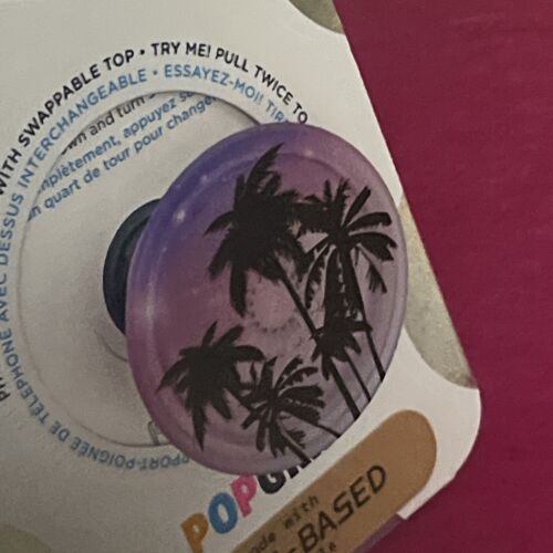 New PopSockets PopGrip Swap Top Phone Grip Stand Translucent Lavender Twilight - Picture 3 of 3