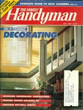 1990 The Family Handyman Magazine: Decorating/Contractors/Crown Molding/Drywall