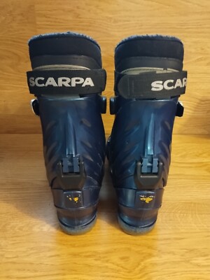 Scarpa Terminator T2 Telemark Ski Boots Men's 6 Blue Nordic 3 Pin