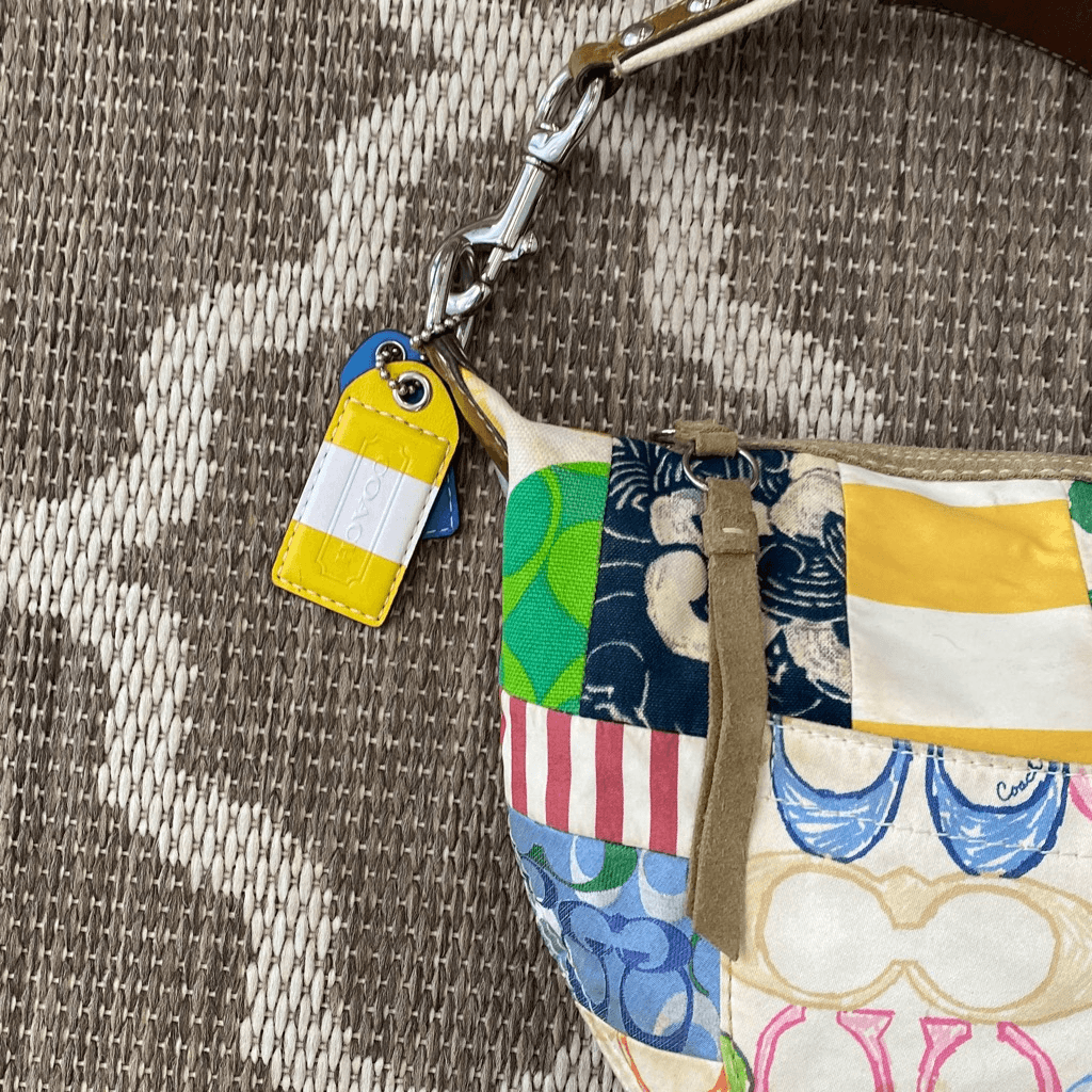 バッグ Coach Patchwork Mosaic Hampton Hobo Bag Coach mosaic hamptons leather - Gem