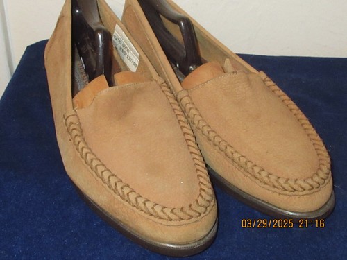 MEN'S SIZE 91/2 MARIOS BROWN SLIP ON SHOES - Picture 1 of 3
