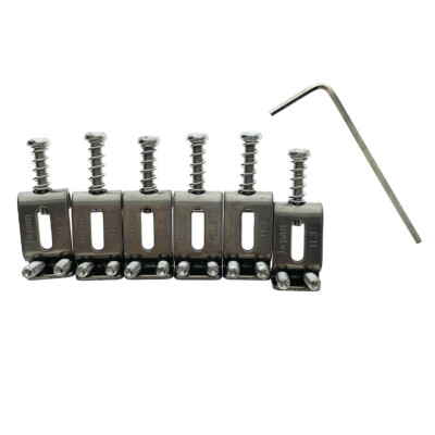 Titanium Alloy Guitar Vintage Tremolo Bridge Bent Saddles for Stratocaster