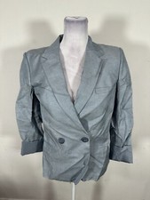 Michael Kors Women  s Blue Color 3/4 Sleeve Jacket Size 2