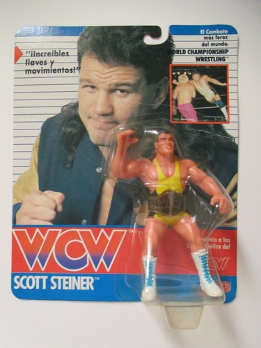 Scott Steiner Galoob WCW Figure MOC WWE Spanish Ca...