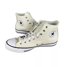 NEW Converse Chuck Taylor All Star Hi Tumbled Leather White B Grade Mens Sz 8.5
