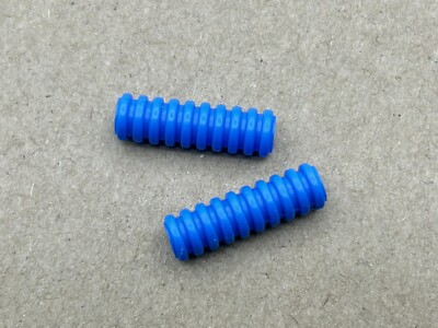 Lego Parts (2) ~ Blue Hose, Ribbed 7mm D. 3L / 2.4cm ~ No 78c03