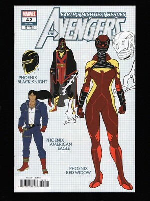 Avengers #42 1:10 Phoenix Design Variant NM (2021) Marvel Comics