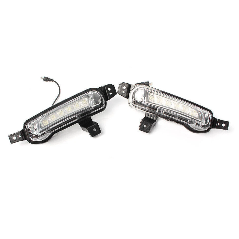 White LED Daytime Running Light DRL Fog Lamp Kit Fit Suzuki Vitara 15-up - Image 2 of 4