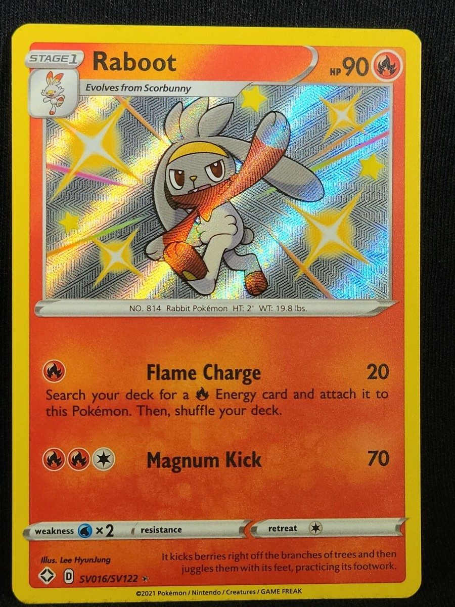 Pokemon TCG Raboot SV016/SV122 Shining Fates 2020 Shiny Vault MINT from box  | eBay