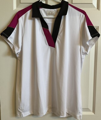 NWOT  E P Pro Womens Golf Shirt Tour Tech XXL Short Sleeve Multicolor