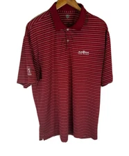 Nike Golf FBR Open TPC Scottsdale Men’s Red Striped Golf Polo Size XL