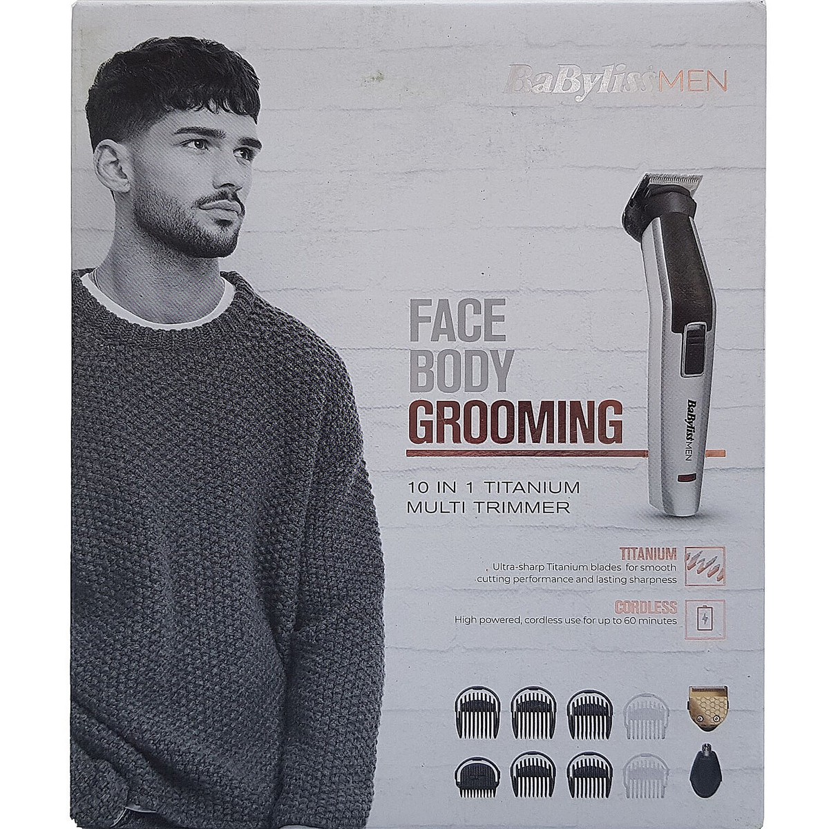 Titanium Multi Trimmer Babyliss 10 In Grooming Kit BaByliss 10-in