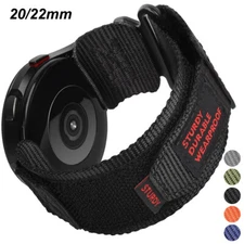For Samsung Galaxy Watch Band Rugged Nylon Sports Strap with Woven Loop Design