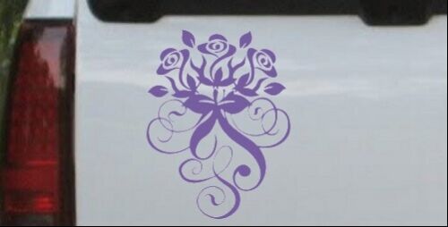 Calcomanía Pegatina Ventana Remolino Rosas Flores Viña Coche o Camión Laptop - Imagen 26 de 32