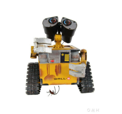 Wall-E Robot & Hal Disney Pixar Cartoon Characters Metal Model 9'' Piggy Bank New