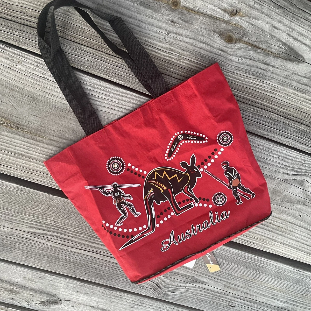 Red tote bags australia hot sale