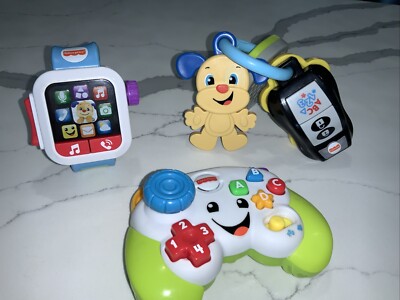 Lot of 3 Fisher-Price Baby Toys: Smart Watch, Go Keys, & Video Game Controller