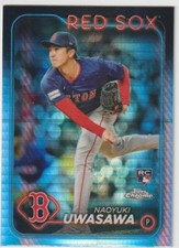 2024 TOPPS CHROME UPDATE NAOYUKI UWASAWA RED SOX ROOKIE #USC9 PRIZM REFRACTOR SP