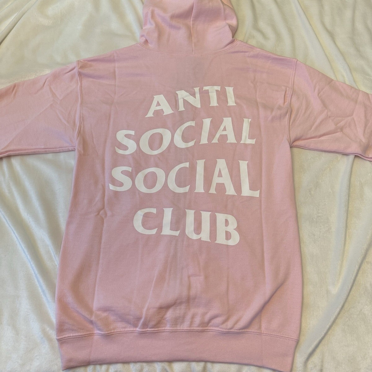 Anti Social Social Club Know You Better Zip Up Hoodie Pink Size Small ASSC
