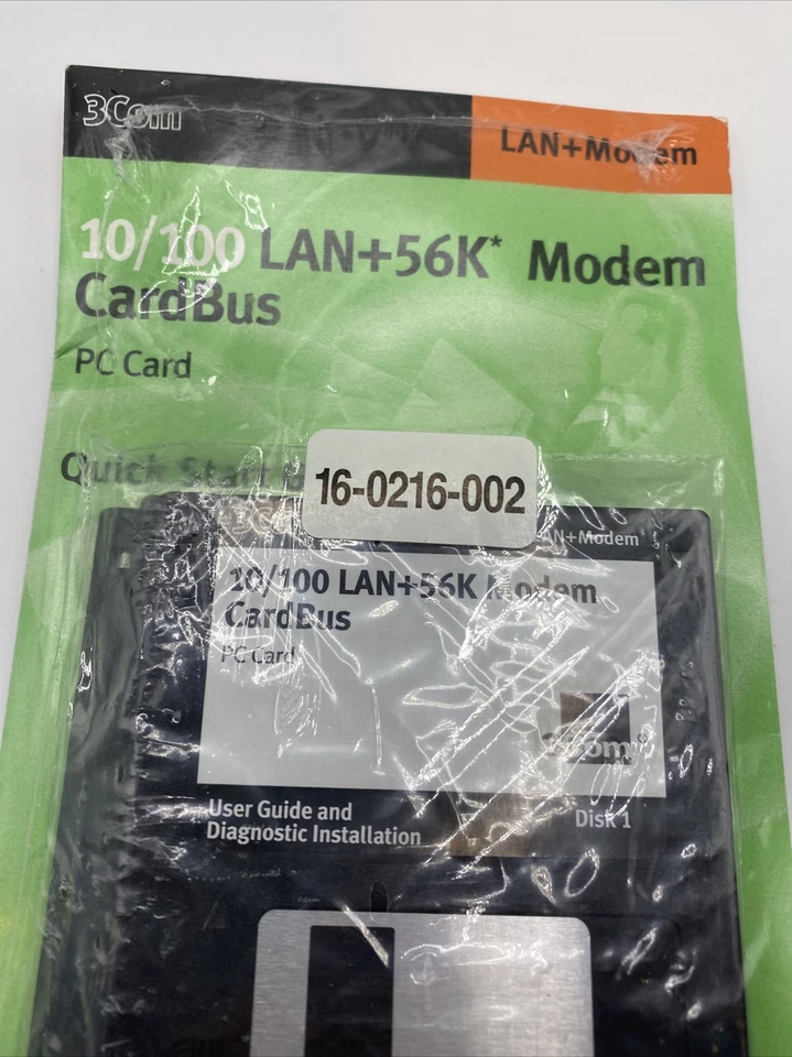 Software for 3Com 10/100 LAN+56K Global Cardbus User Guide, Etc 3.5" discs NEW - Image 3 of 4