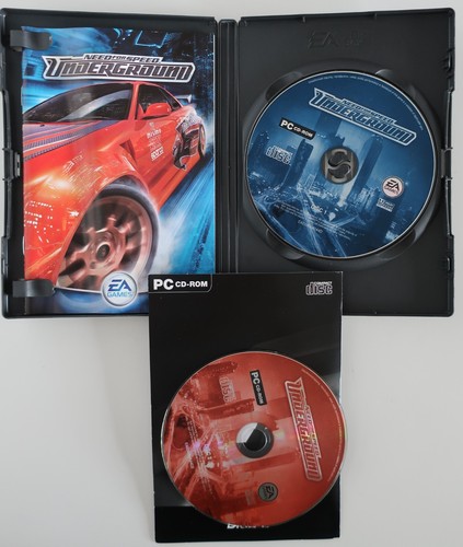 Need for Speed: Underground (PC, 2003) - Caja Original, Instrucciones, 2 Discos - Imagen 2 de 4