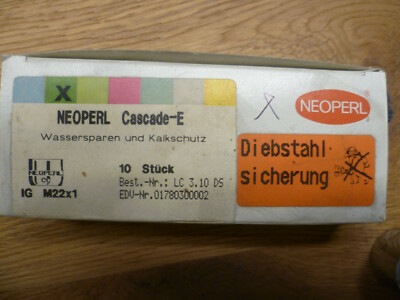Neoperl Cascade-E 22x1 mit Diebstahlschutz LC 3.10 DS ( 01780300002 o. Schlüssel