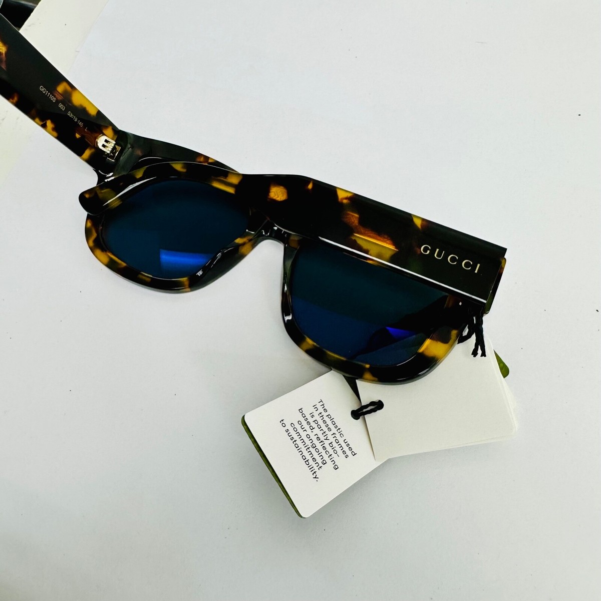GUCCI GG1110S-003 53 Sunglass Unisex BIO ACETATE
Sunglasses Gucci GG1110S XL (53 - 19) with Brown lenses and Brown frame  main image 2